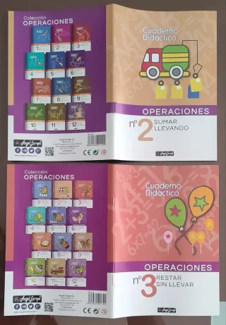 Lote 11 Cuadernos para Sumar, Restar y Multiplicar