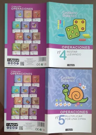 Lote 11 Cuadernos para Sumar, Restar y Multiplicar