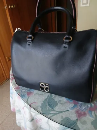 Bolso Purificación García Negro y Rojo