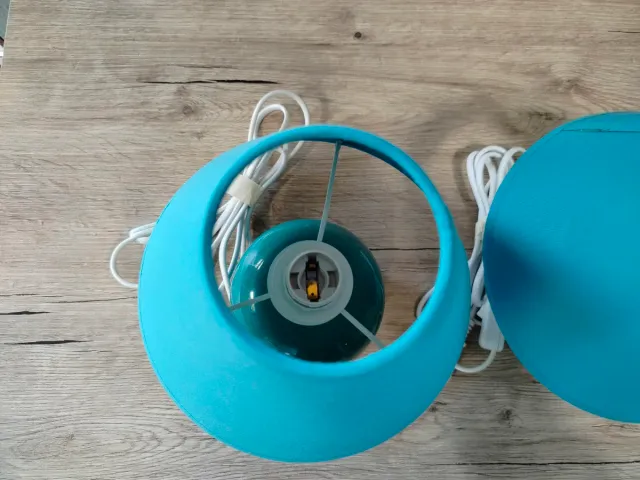 Coppia abat jour turchese