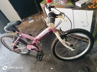 Bicicleta Plegable Rosa
