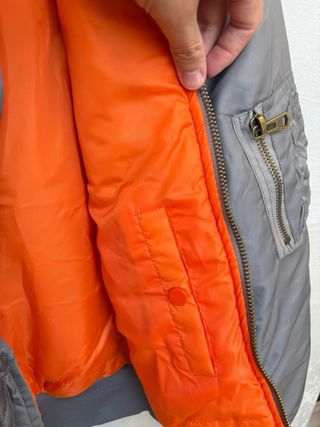 Chaqueta Bomber Gris Nueva