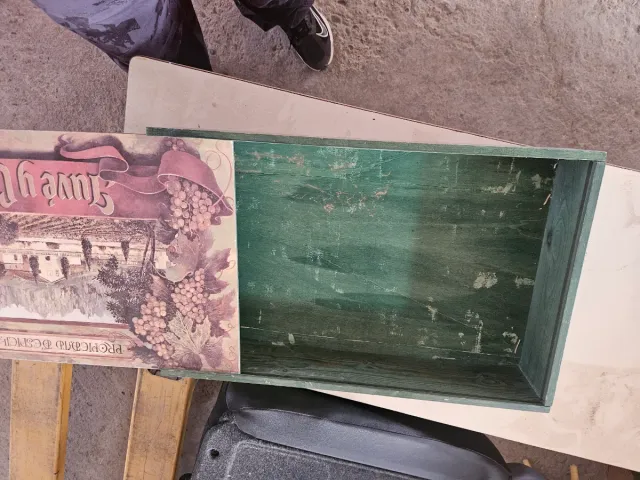 Caja de madera decorada juvenil camps