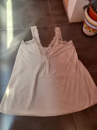 Camiseta lencera encaje blanco