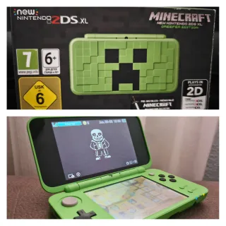 New Nintendo 2DS XL Creeper Edition Minecraft