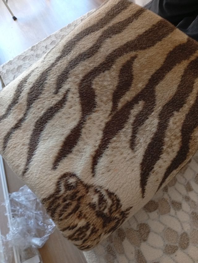 Manta Panteras Vintage Marrón