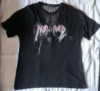 Camiseta Bershka Estampada Malla