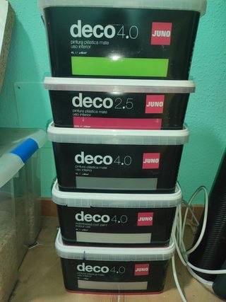 Botes de pintura JUNO deco 4.0 y 2.5