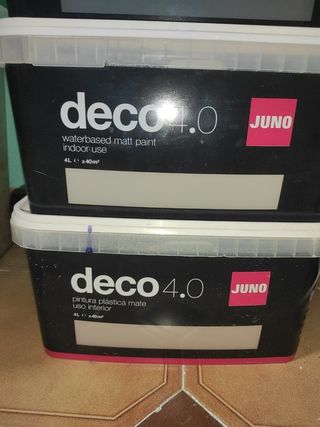 Botes de pintura JUNO deco 4.0 y 2.5