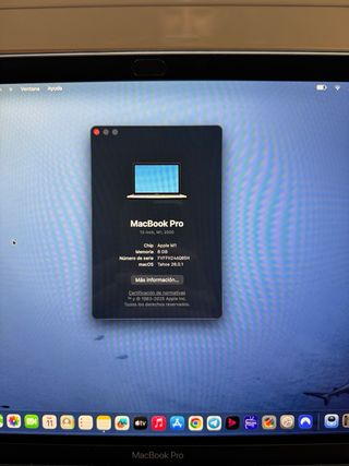 MacBook Pro M1 512GB SSD Plata Touch bar