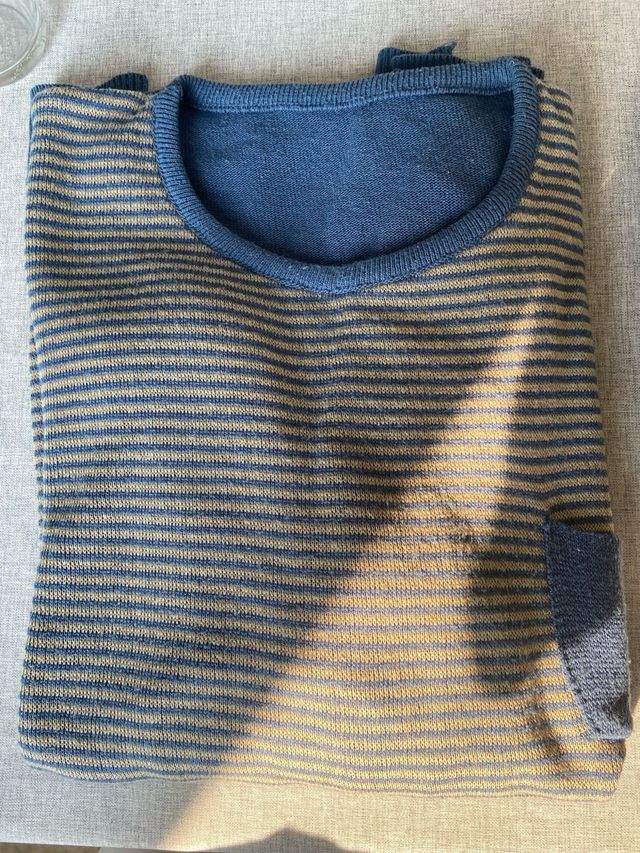 Coppia maglioncini mezzopeso rigati