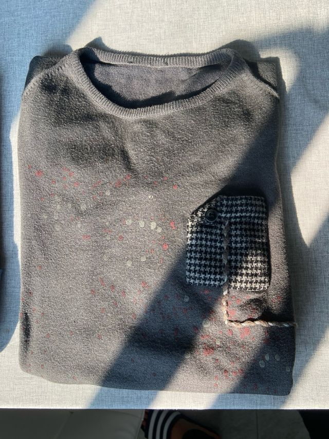 Coppia maglioncini mezzopeso rigati