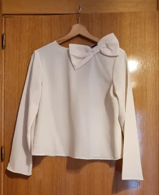 Blusa Zara lazo hombro T.M