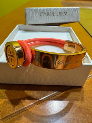 Pulsera Mi Moneda color Oro y Naranja