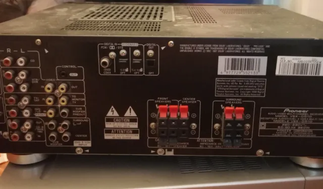 Amplificador Pioneer VSX-D510 Negro