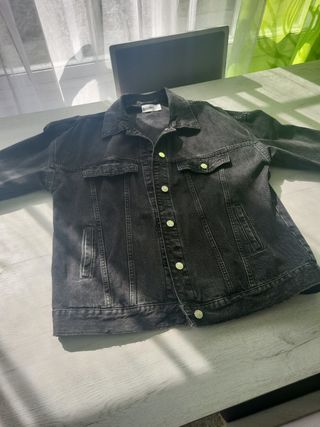 Cazadora vaquera Mango negra