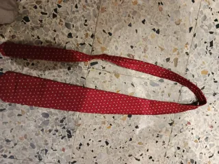 Corbata J. Crew Roja Lunares