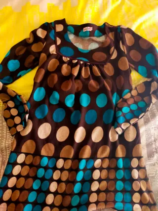 Lote 2 Vestidos Talla L/XL Marrón Multicolor