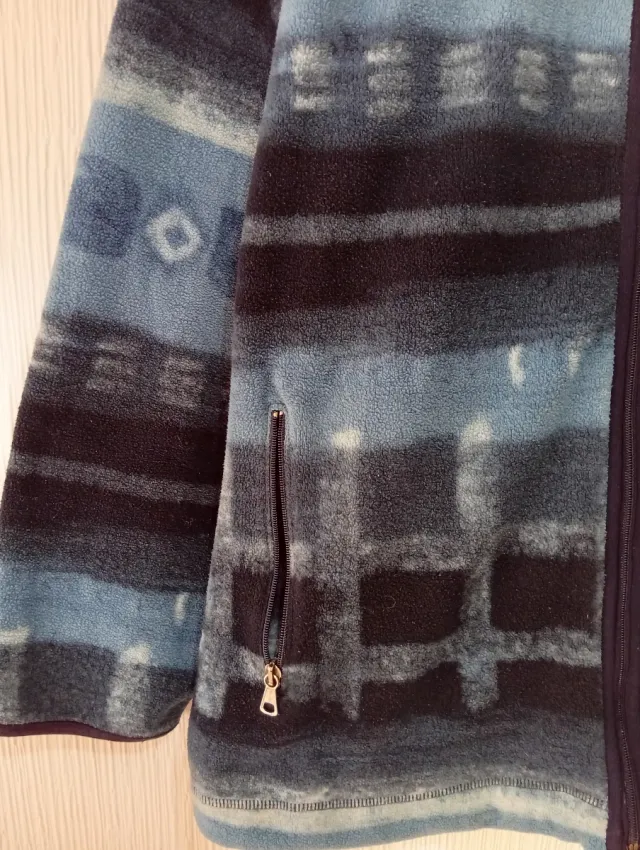 Felpa in pile Invicta blu e nera Taglia XL 