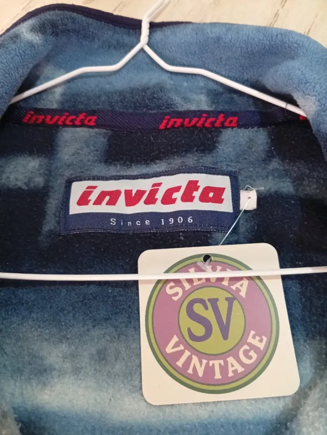 Felpa in pile Invicta blu e nera Taglia XL 