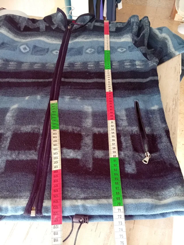 Felpa in pile Invicta blu e nera Taglia XL 