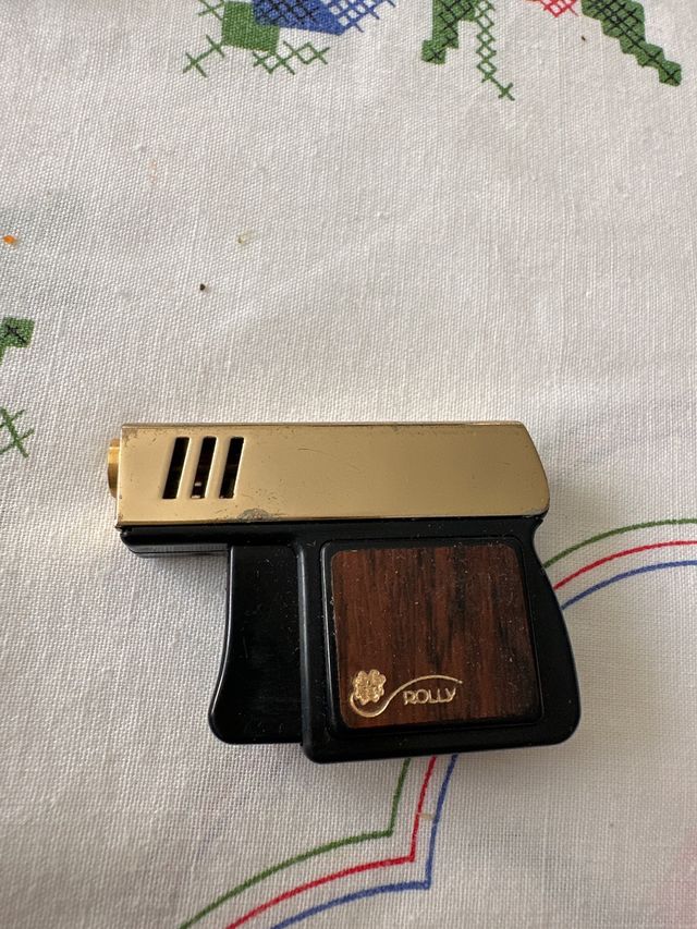 Mechero Rolly Vintage Madera y Metal
