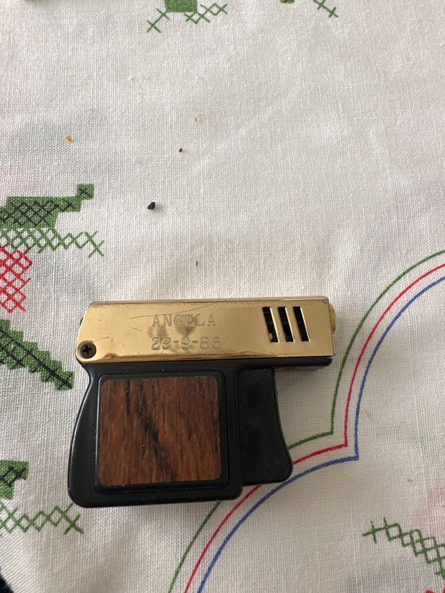 Mechero Rolly Vintage Madera y Metal