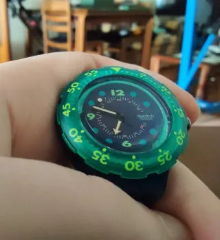 Swatch Scuba200 Blue Moon SDN100 , box - 1991