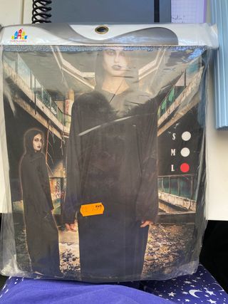Túnica negra disfraz talla L