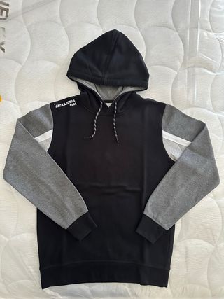 Felpa Jack & Jones uomo nera e grigia