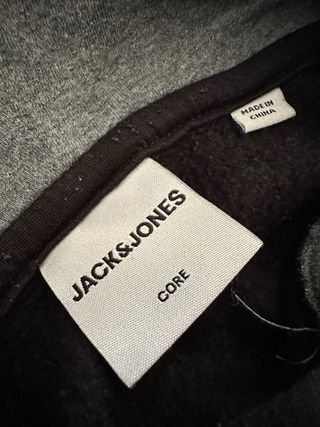 Felpa Jack & Jones uomo nera e grigia