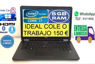 Portátil Dell Core i7 8GB RAM 1TB HDD