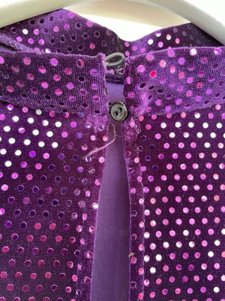 Vestido largo Zara fiesta lentejuelas morado