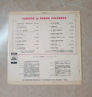 Vinilo Tango y Pasos Célebres - José Granados