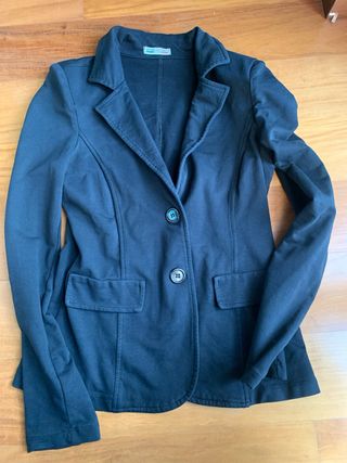 Blazer donna in felpa nero