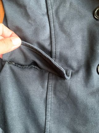 Blazer donna in felpa nero