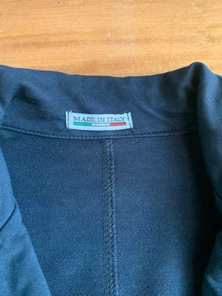 Blazer donna in felpa nero