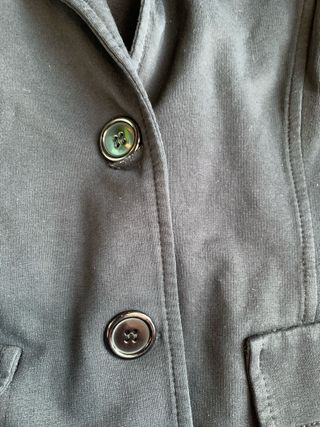 Blazer donna in felpa nero