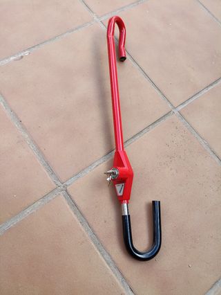 Barra antirrobo coche roja