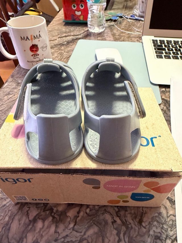 Cangrejeras Igor Talla 23 azul turquesa