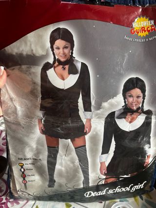Disfraz Miércoles Halloween Talla S-M