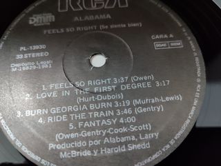 Vinilo Alabama - Country