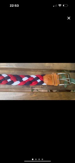 Cinturón trenzado 100cm el caballo