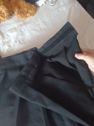 Disfraz Colegiala Negro/Rojo Talla Única