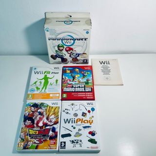 Lote Cajas Vacías Nintendo Wii Mario kart bros DBZ
