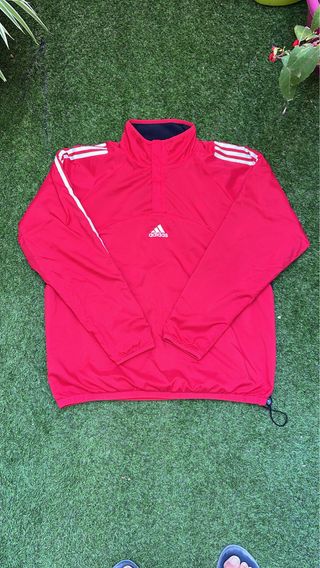 Chaqueta Adidas Roja Vintage 90s Talla XL