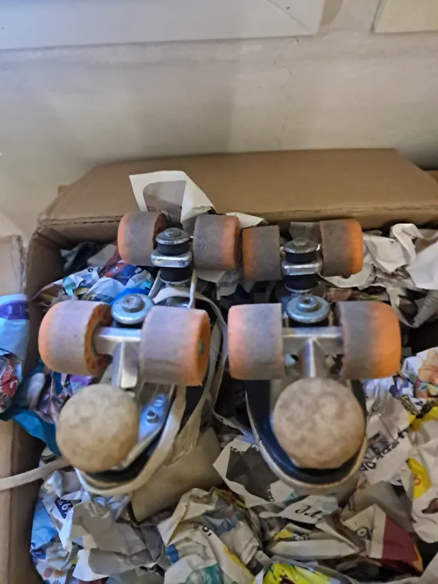 Pattini a rotelle vintage bianchi