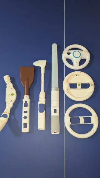 Set Accesorios Wii: Volantes, Raqueta, Palo Golf