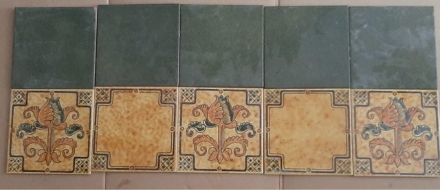 Set Piastrelle Ceramica Vintage Floreale
anno 1972