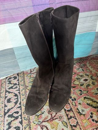 Stivali scamosciati marroni Slo